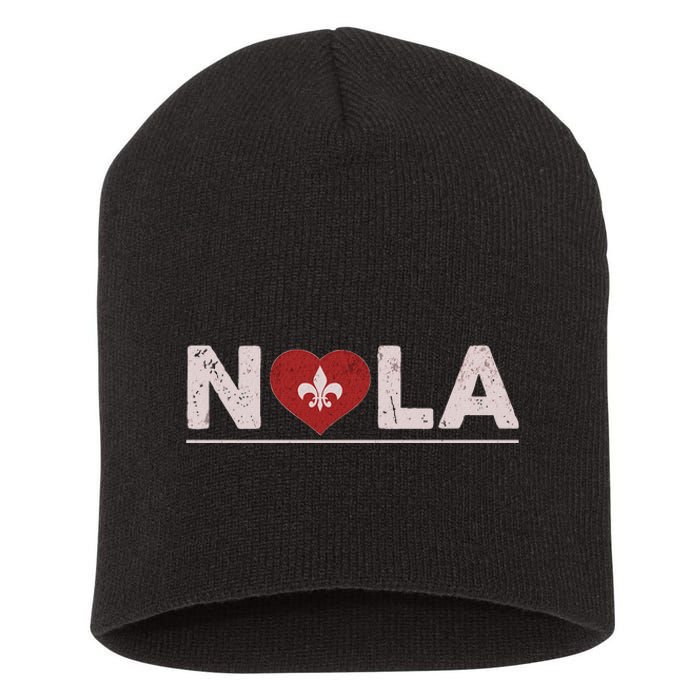 Nola Strong 2025 New Orleans Support Short Acrylic Beanie