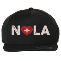 Nola Strong 2025 New Orleans Support Wool Snapback Cap