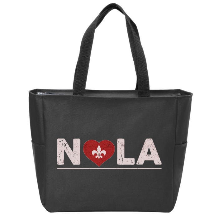 Nola Strong 2025 New Orleans Support Zip Tote Bag