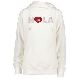 Nola Strong 2025 New Orleans Support Womens Funnel Neck Pullover Hood