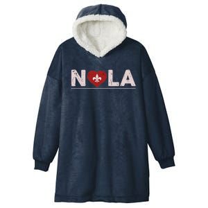 Nola Strong 2025 New Orleans Support Hooded Wearable Blanket