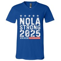 Nola Strong 2025 New Orleans V-Neck T-Shirt