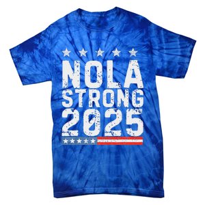 Nola Strong 2025 New Orleans Tie-Dye T-Shirt