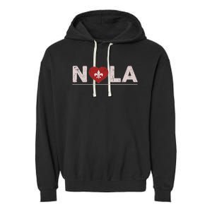 Nola Strong 2025 New Orleans Garment-Dyed Fleece Hoodie