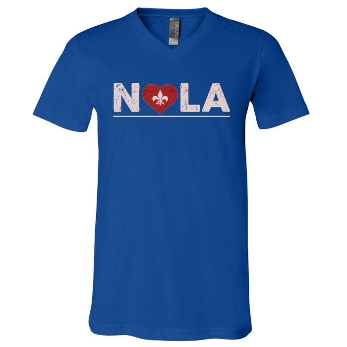 Nola Strong 2025 New Orleans V-Neck T-Shirt