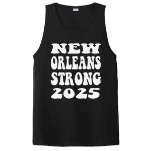 Nola Strong 2025 Never Forget New Orleans Funny Reto Groovy PosiCharge Competitor Tank