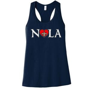 Nola Strong 2025 New Orleans Support Women's Racerback Tank