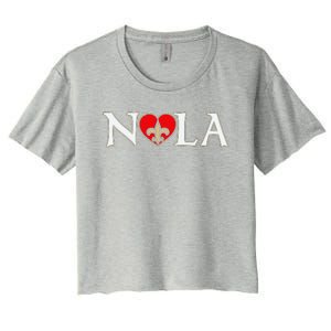 Nola Strong 2025 New Orleans Support Women's Crop Top Tee