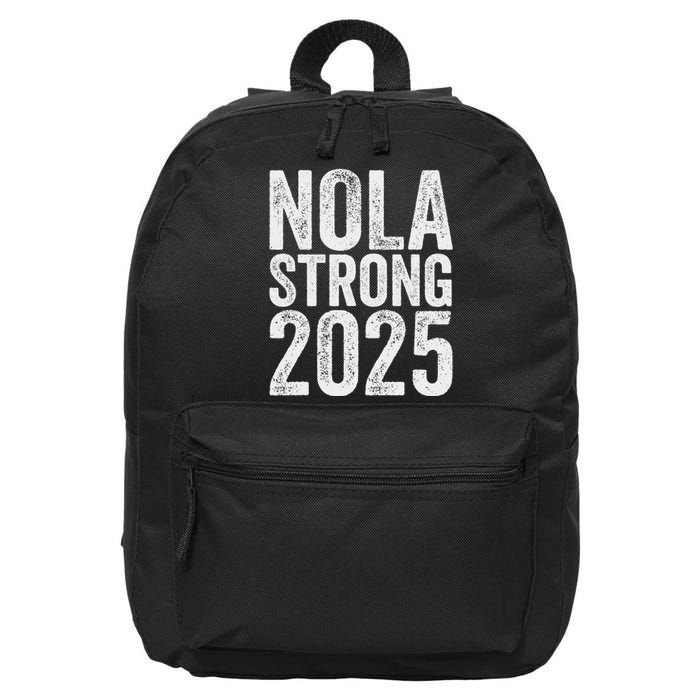 Nola Strong 2025 Red New Orleans Support 16 in Basic Backpack