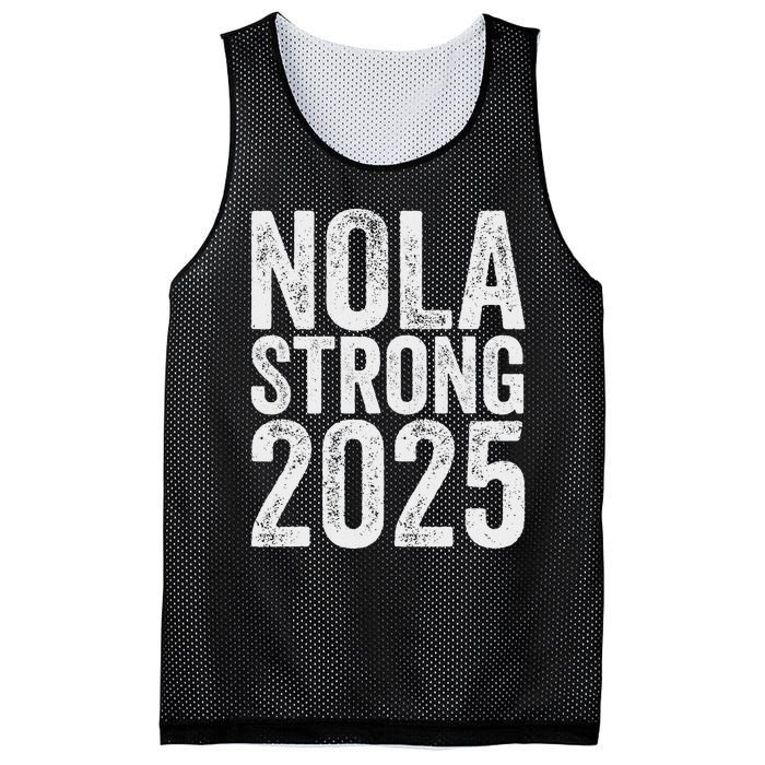 Nola Strong 2025 Red New Orleans Support Mesh Reversible Basketball Jersey Tank