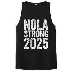 Nola Strong 2025 Red New Orleans Support PosiCharge Competitor Tank