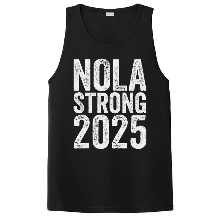 Nola Strong 2025 Red New Orleans Support PosiCharge Competitor Tank