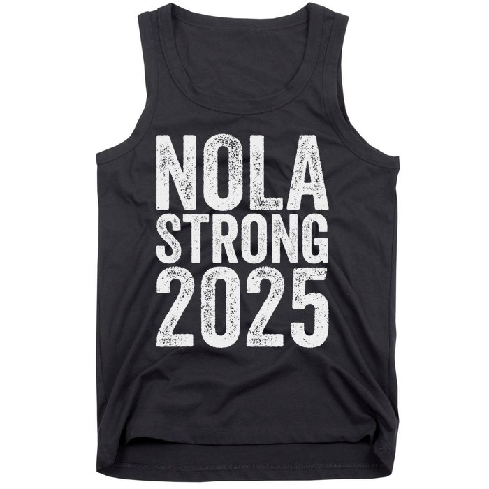 Nola Strong 2025 Red New Orleans Support Tank Top