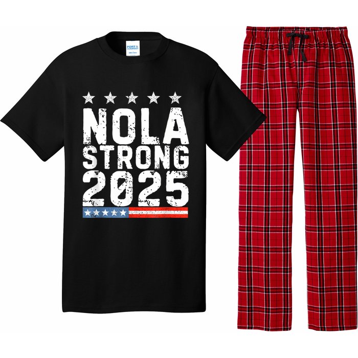 Nola Strong 2025 New Orleans Resilient Community Pride Pajama Set