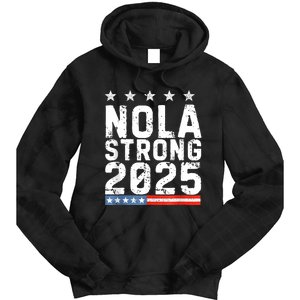 Nola Strong 2025 New Orleans Resilient Community Pride Tie Dye Hoodie