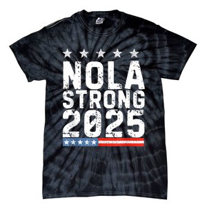 Nola Strong 2025 New Orleans Resilient Community Pride Tie-Dye T-Shirt