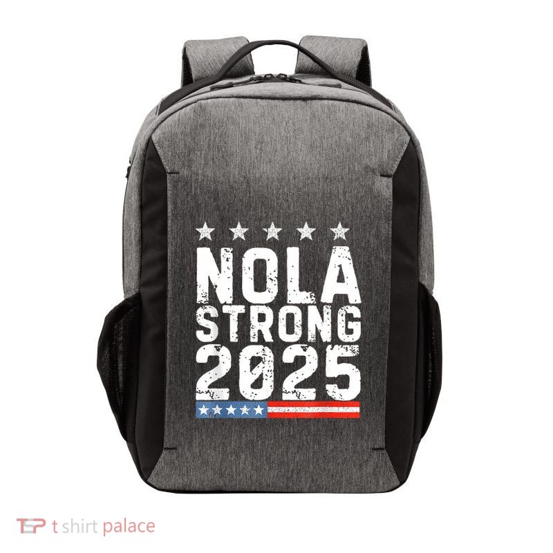 Nola Strong 2025 New Orleans Resilient Community Pride Vector Backpack