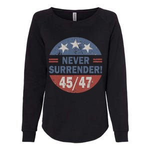 Never Surrender 4547 Womens California Wash Sweatshirt