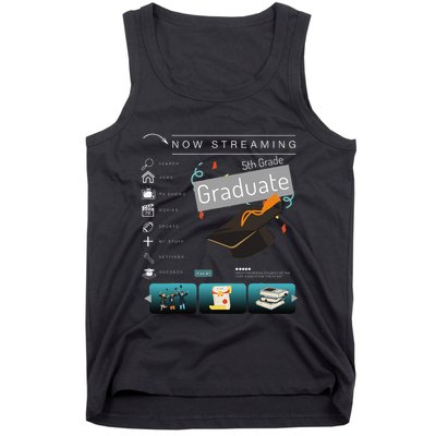 Now Streaming 5th Grade Graduation Funny Graduate Quote .Png Tank Top