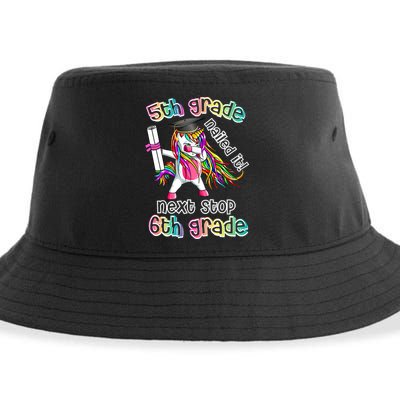 Next Stop 6th Grade 5th Grade Nailed It Graduation Unicorn Sustainable Bucket Hat