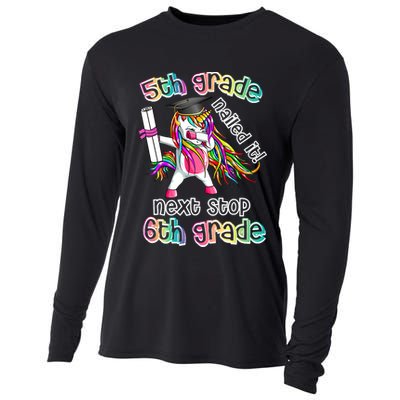 Next Stop 6th Grade 5th Grade Nailed It Graduation Unicorn Cooling Performance Long Sleeve Crew
