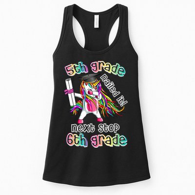 Next Stop 6th Grade 5th Grade Nailed It Graduation Unicorn Womens Tank Top