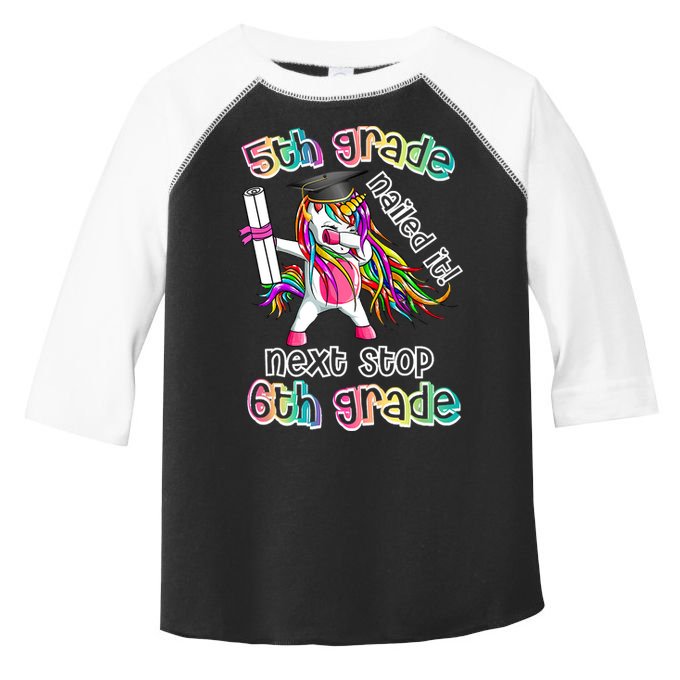 Next Stop 6th Grade 5th Grade Nailed It Graduation Unicorn Toddler Fine Jersey T-Shirt