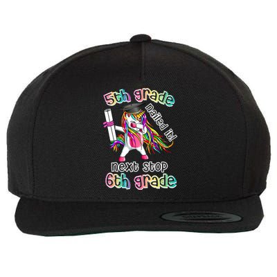 Next Stop 6th Grade 5th Grade Nailed It Graduation Unicorn Wool Snapback Cap