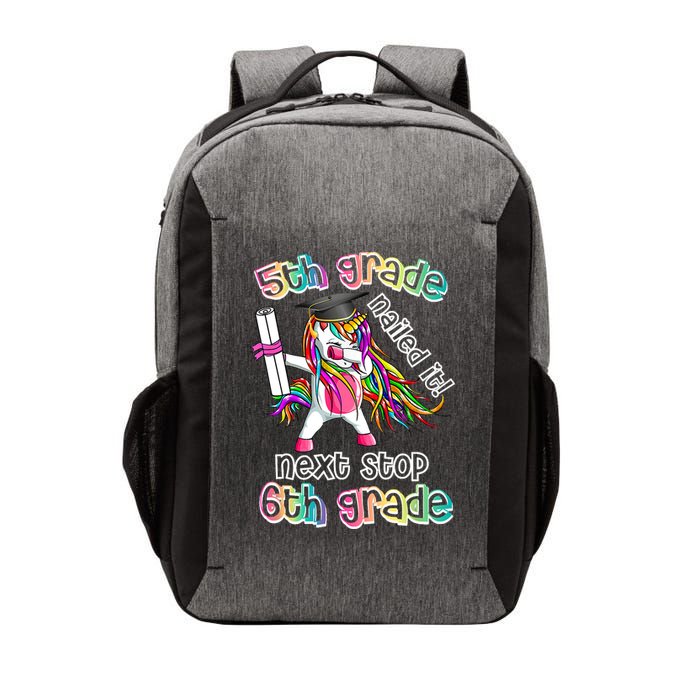 Next Stop 6th Grade 5th Grade Nailed It Graduation Unicorn Vector Backpack