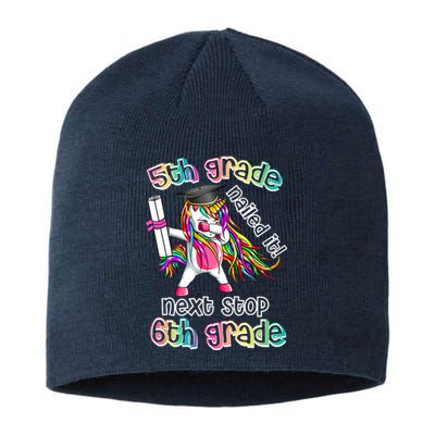 Next Stop 6th Grade 5th Grade Nailed It Graduation Unicorn Sustainable Beanie