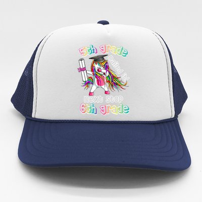 Next Stop 6th Grade 5th Grade Nailed It Graduation Unicorn Trucker Hat