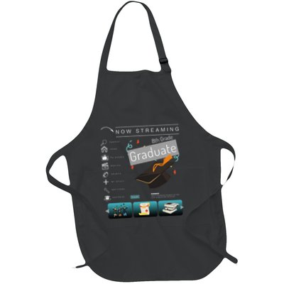 Now Streaming 8th Grade Graduation Funny Graduate Quote .Png Apron