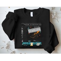 Now Streaming 8th Grade Graduation Funny Graduate Quote .Png Sweatshirt