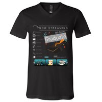 Now Streaming 8th Grade Graduation Funny Graduate Quote .Png V-Neck T-Shirt