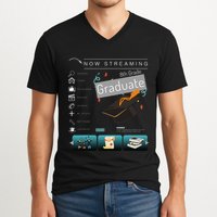 Now Streaming 8th Grade Graduation Funny Graduate Quote .Png V-Neck T-Shirt