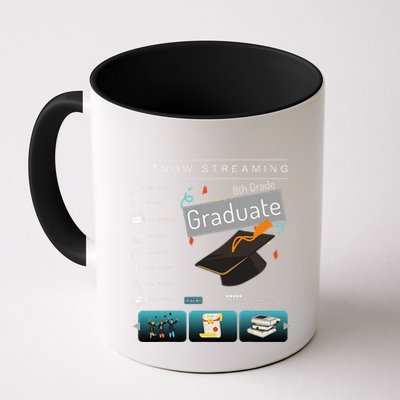 Now Streaming 8th Grade Graduation Funny Graduate Quote .Png Mug