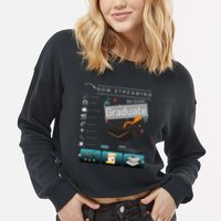 Now Streaming 8th Grade Graduation Funny Graduate Quote .Png Cropped Pullover Crew