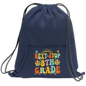 Next Stop 8th Grade Graduation To 8th Grade Back To School Sweatshirt Cinch Pack Bag