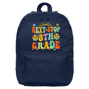 Next Stop 8th Grade Graduation To 8th Grade Back To School 16 in Basic Backpack