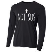 Not Sus Arrow Gaming Meme Matching Halloween Costume Funny Cooling Performance Long Sleeve Crew