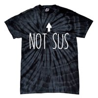 Not Sus Arrow Gaming Meme Matching Halloween Costume Funny Tie-Dye T-Shirt