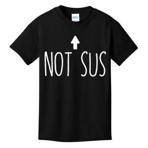 Not Sus Arrow Gaming Meme Matching Halloween Costume Funny Kids T-Shirt