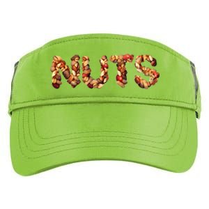 Nuts Symbol As Letters Adult Drive Performance Visor