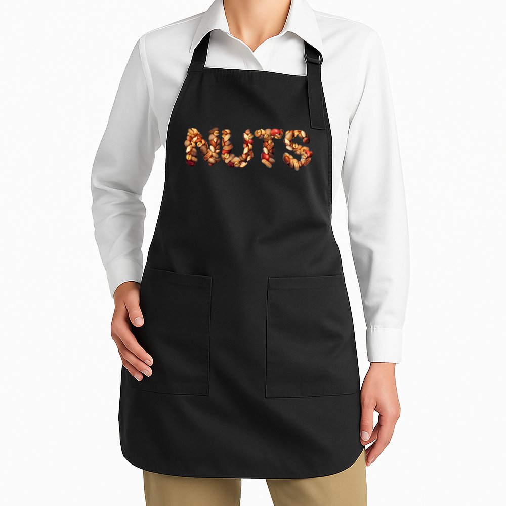 Nuts Symbol As Letters Apron
