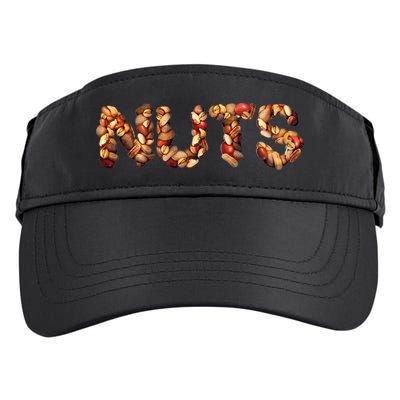 Nuts Symbol As Letters Adult Drive Performance Visor