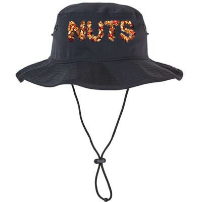Nuts Symbol As Letters Bucket Hat