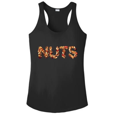 Nuts Symbol As Letters Ladies PosiCharge Competitor Racerback Tank