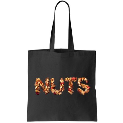 Nuts Symbol As Letters Bag