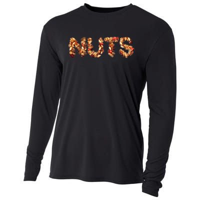 Nuts Symbol As Letters Cooling Performance Long Sleeve Crew