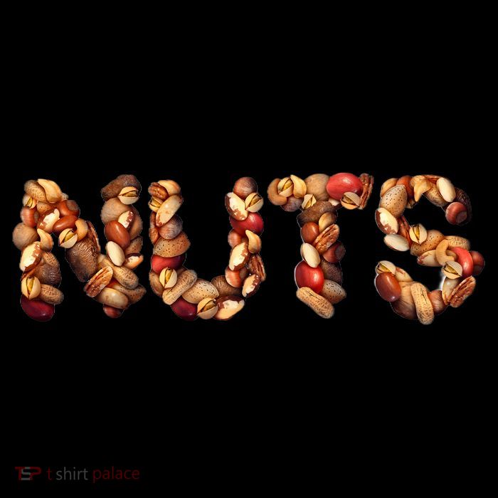 Nuts Symbol As Letters Poster